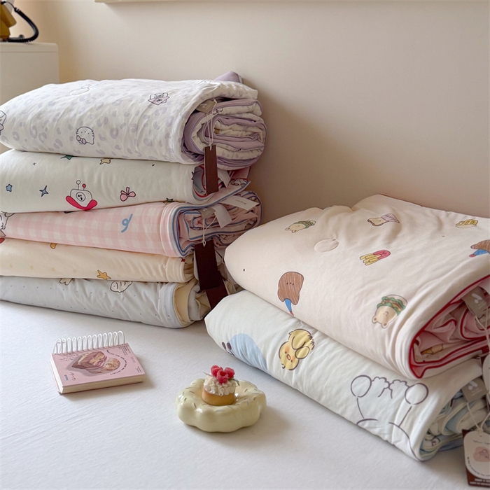 91家纺网 家纺一手货源 找家纺 （总）暖生活 2026春夏新款A类针织锦氨绵绵冰双感夏被夏凉被空调被