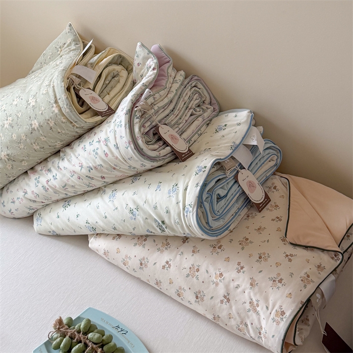 91家纺网 家纺一手货源 找家纺 （总）暖生活 2026春夏新款A类针织锦氨绵绵冰双感夏被夏凉被空调被