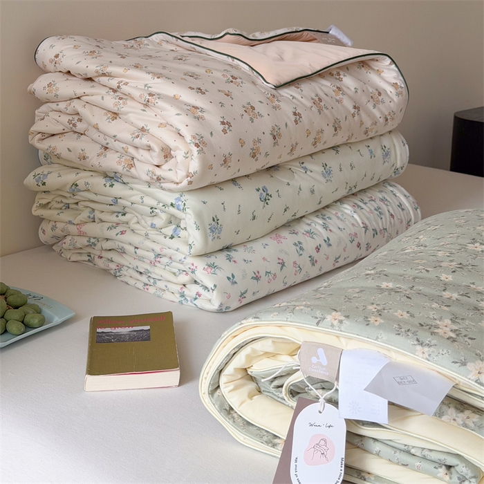 91家纺网 家纺一手货源 找家纺 （总）暖生活 2026春夏新款A类针织锦氨绵绵冰双感夏被夏凉被空调被