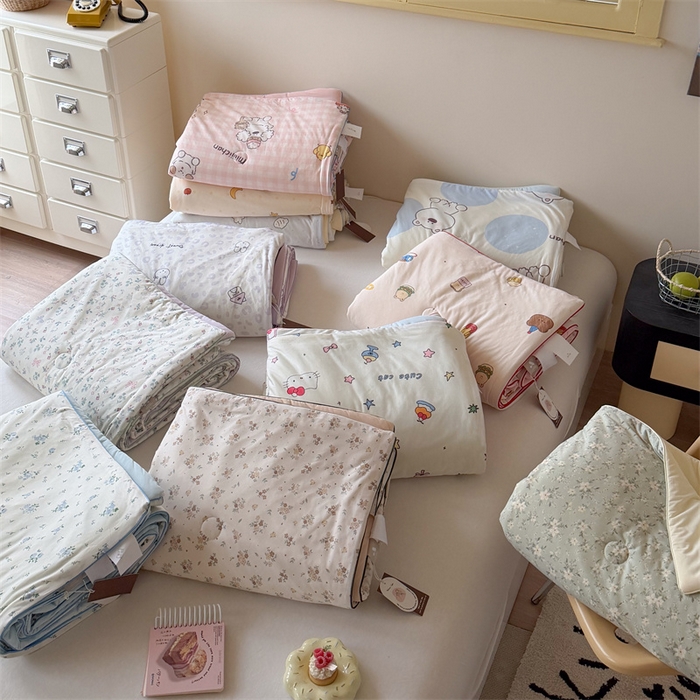 暖生活 2026春夏新款A类针织锦氨绵绵冰双感夏被夏凉被空调被 组合图仅供展示不可下单