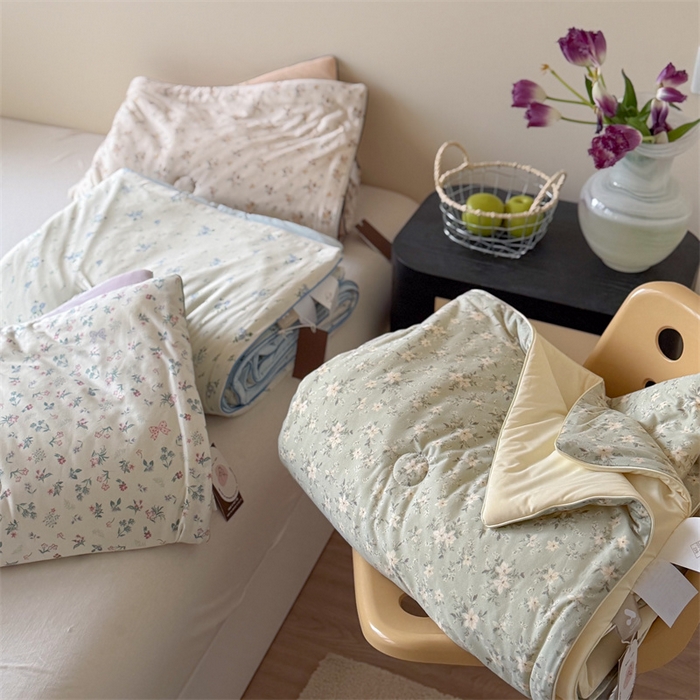 91家纺网 家纺一手货源 找家纺 暖生活 2026春夏新款A类针织锦氨绵绵冰双感夏被夏凉被空调被 组合图仅供展示不可下单