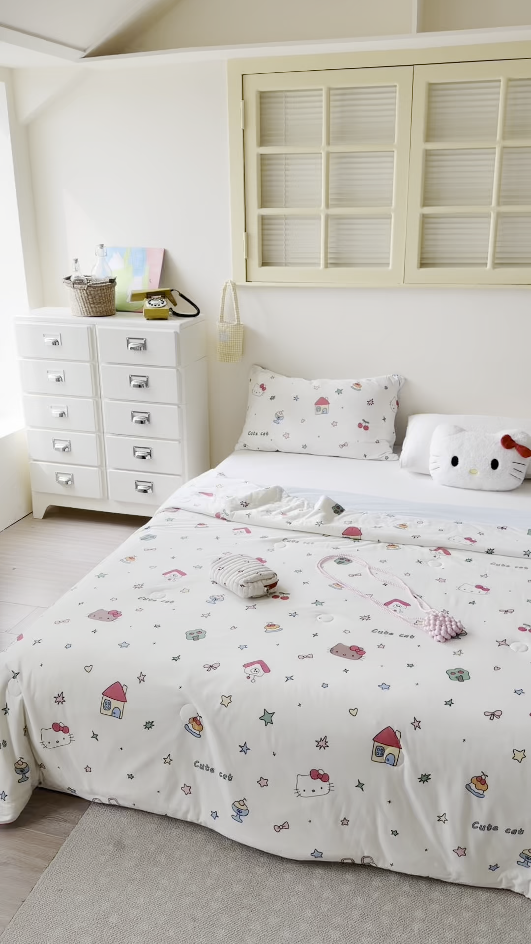 91家纺网 家纺一手货源 找家纺 暖生活 2026春夏新款A类针织锦氨绵绵冰双感夏被夏凉被空调被 甜猫小屋