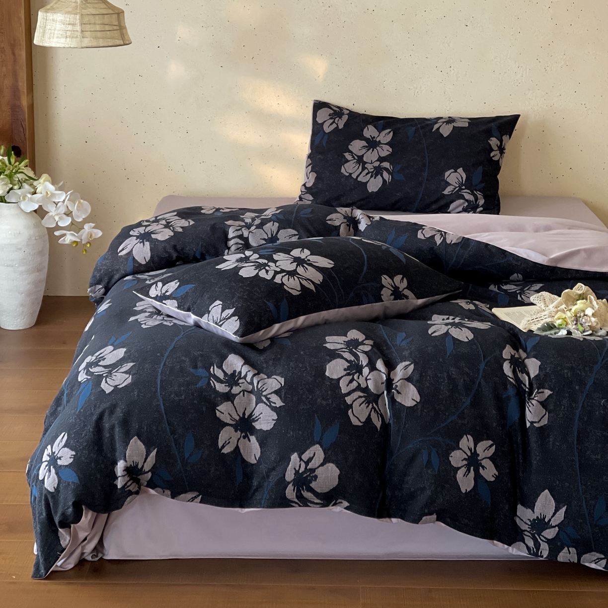 云上 2026春夏新款全棉纯棉色织大提花四件套-曼华 曼华-紫