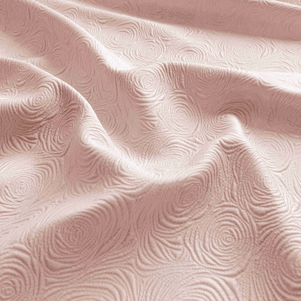 91家纺网 家纺一手货源 找家纺 席匠 2026新款云柔玫瑰系列平铺款床裙款凉席席子 樱花粉-床裙款