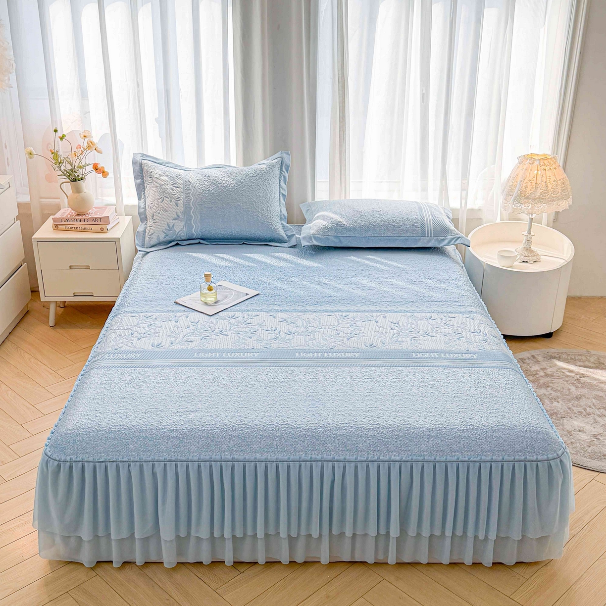 91家纺网 家纺一手货源 找家纺 （总）席匠 2026新款LUX·奢序系列床裙款凉席席子