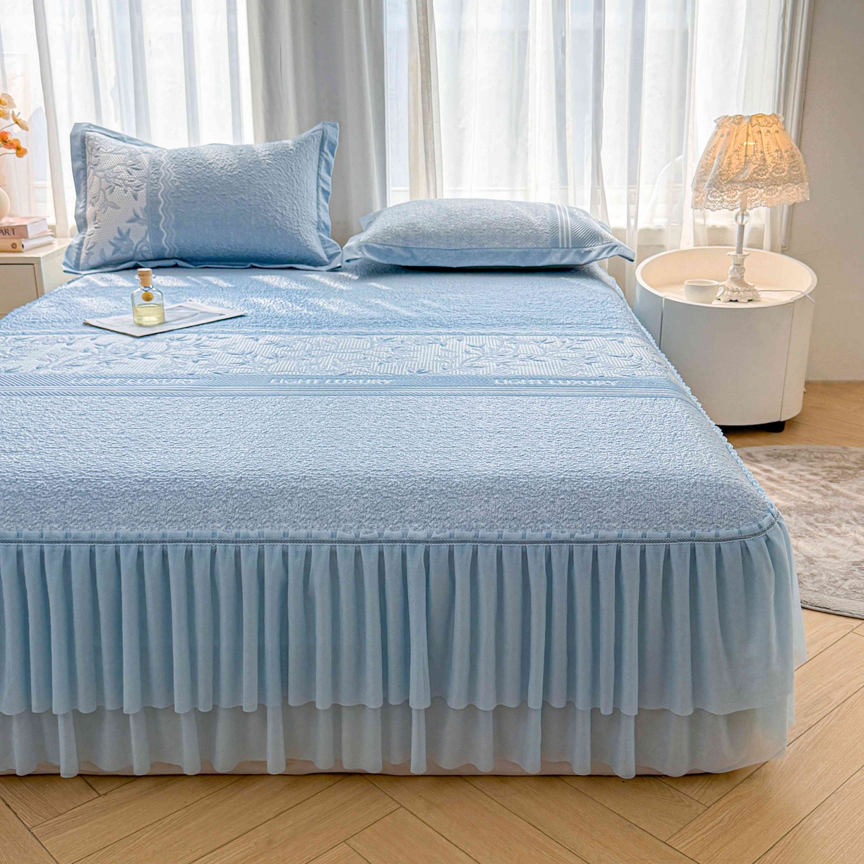 91家纺网 家纺一手货源 找家纺 （总）席匠 2026新款LUX·奢序系列床裙款凉席席子