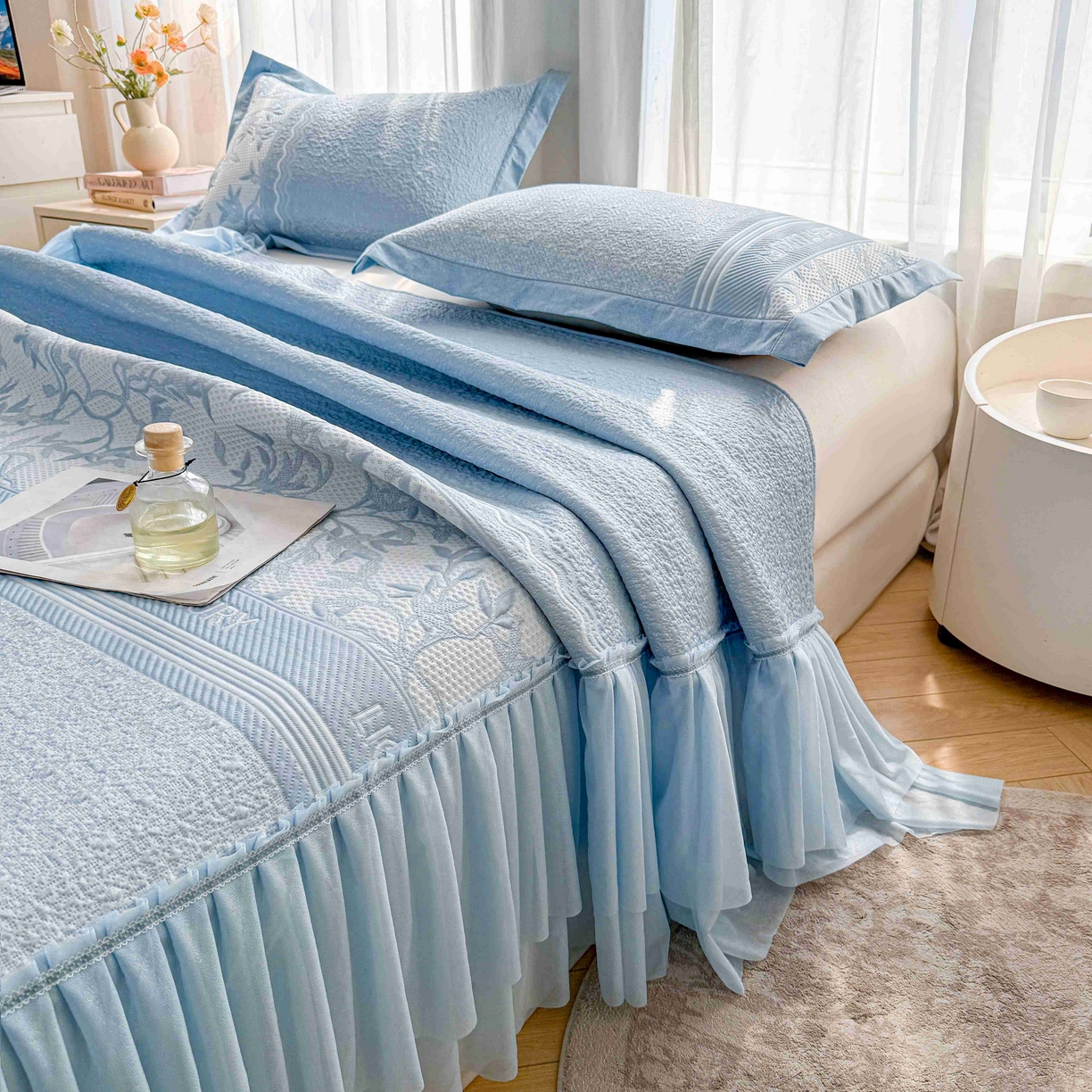 91家纺网 家纺一手货源 找家纺 （总）席匠 2026新款LUX·奢序系列床裙款凉席席子