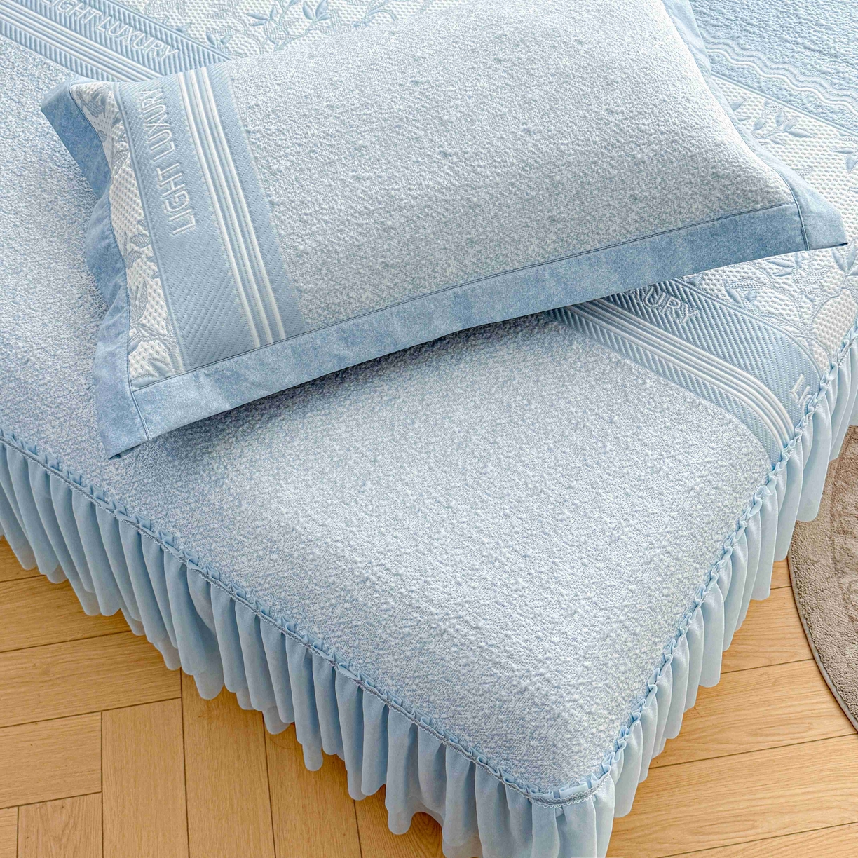 91家纺网 家纺一手货源 找家纺 （总）席匠 2026新款LUX·奢序系列床裙款凉席席子