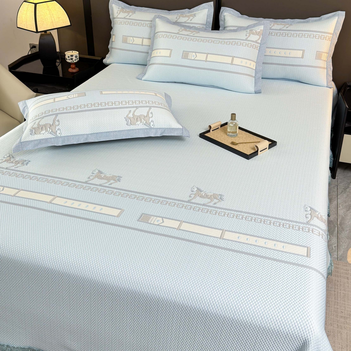 91家纺网 家纺一手货源 找家纺 （总）席匠 2026新款双排扣子席三件套