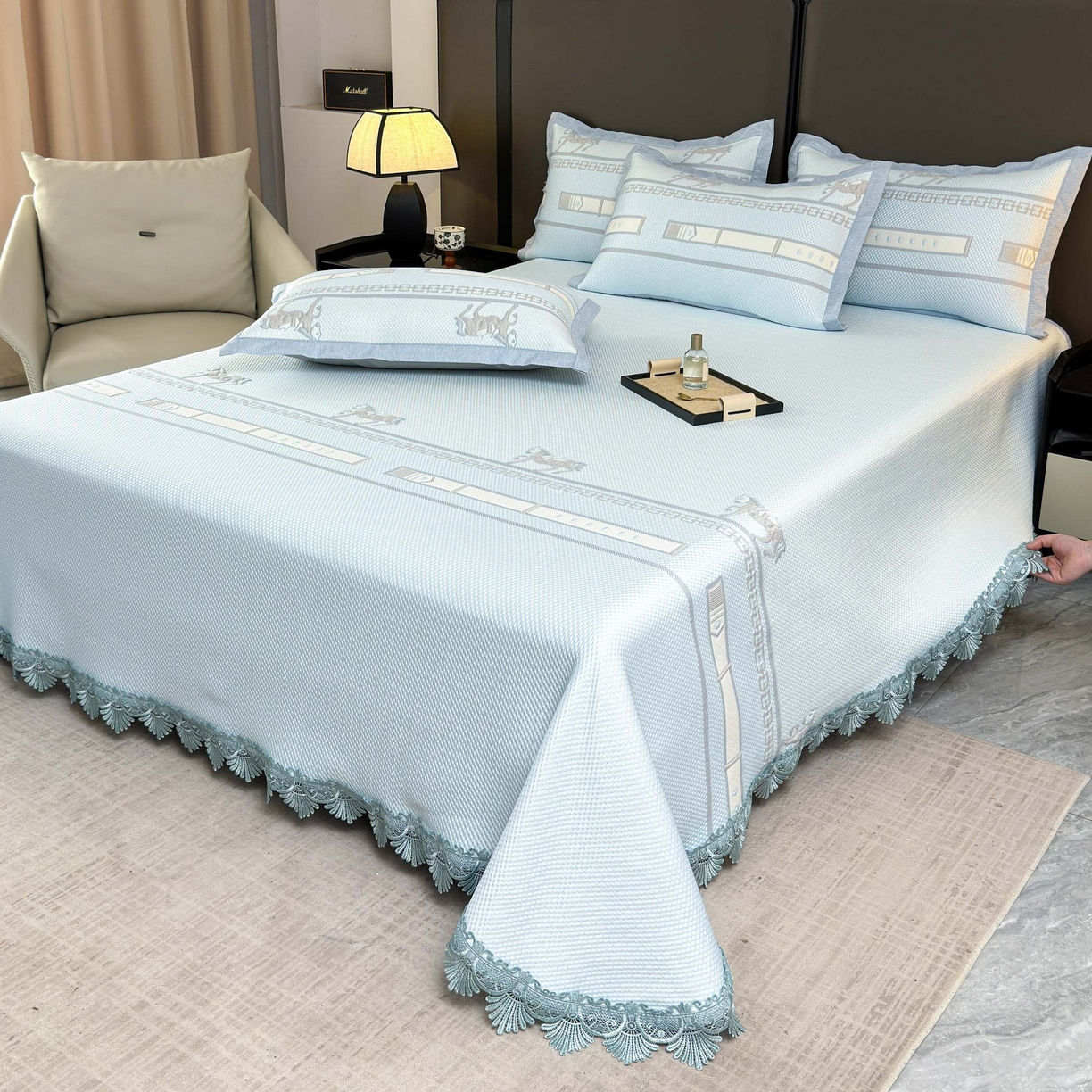 91家纺网 家纺一手货源 找家纺 （总）席匠 2026新款双排扣子席三件套