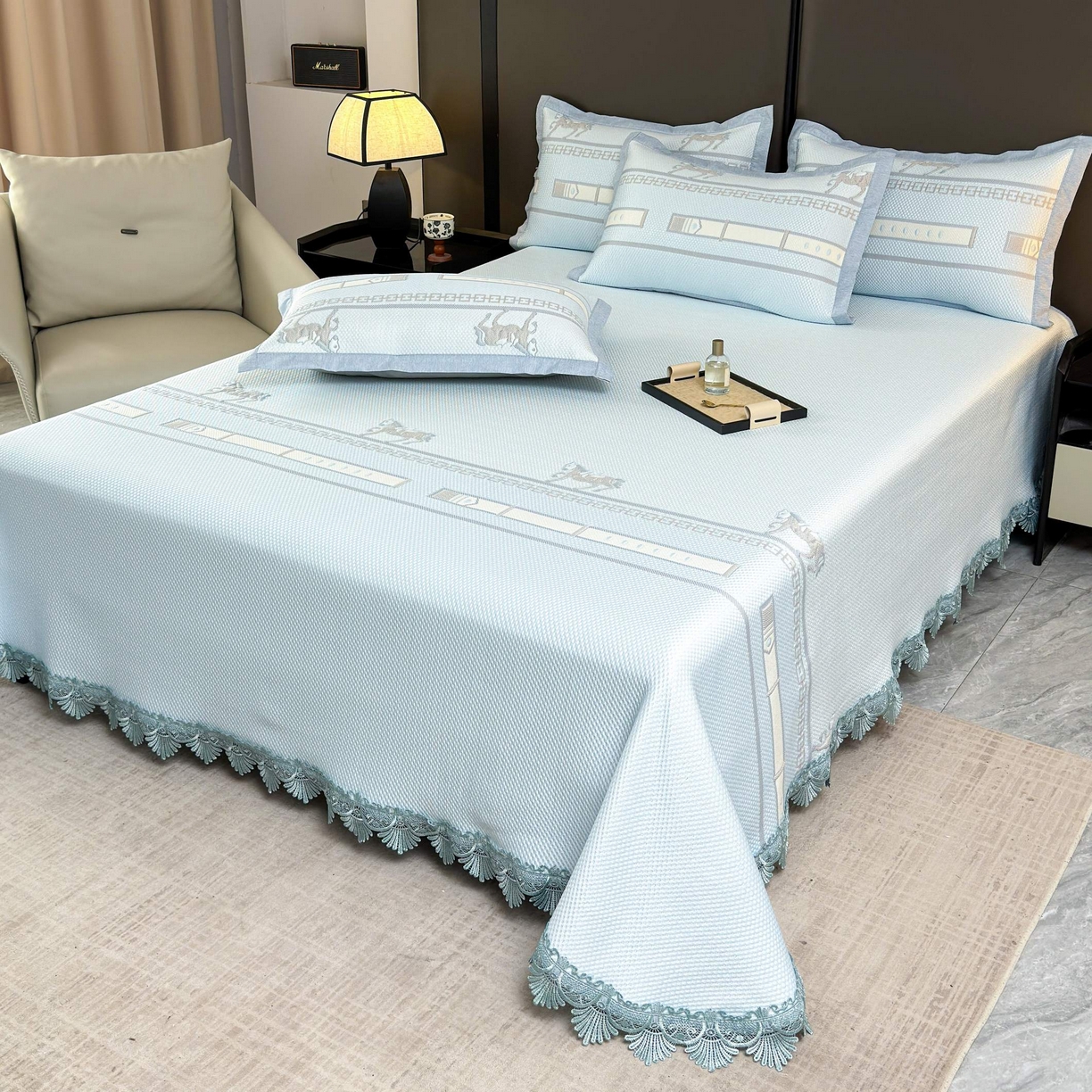 91家纺网 家纺一手货源 找家纺 （总）席匠 2026新款双排扣子席三件套