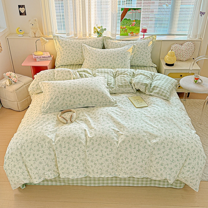 依庭 2026新款12868全棉纯棉印花四件套清清文絮