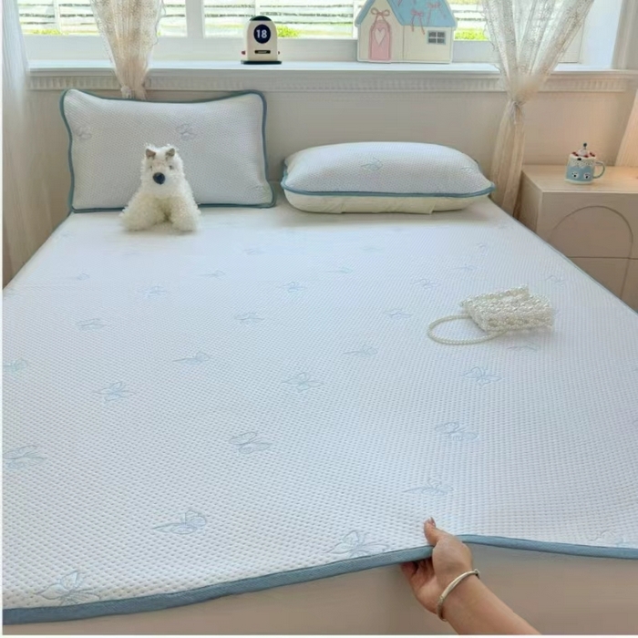 91家纺网 家纺一手货源 找家纺 （总）席匠 2026新款亲肤舒适凉感凉席席子-蝴蝶平铺款