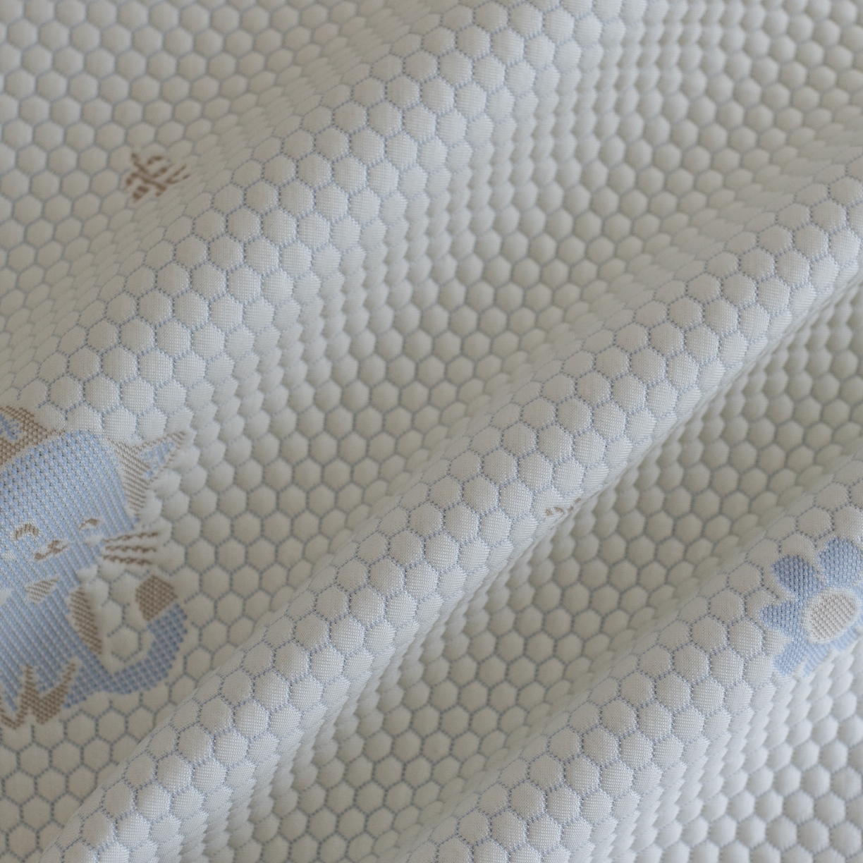 91家纺网 家纺一手货源 找家纺 云上 2026新款冷萃丝三明治凉感席凉席席子-卡通系列 小猫床席款-蓝色