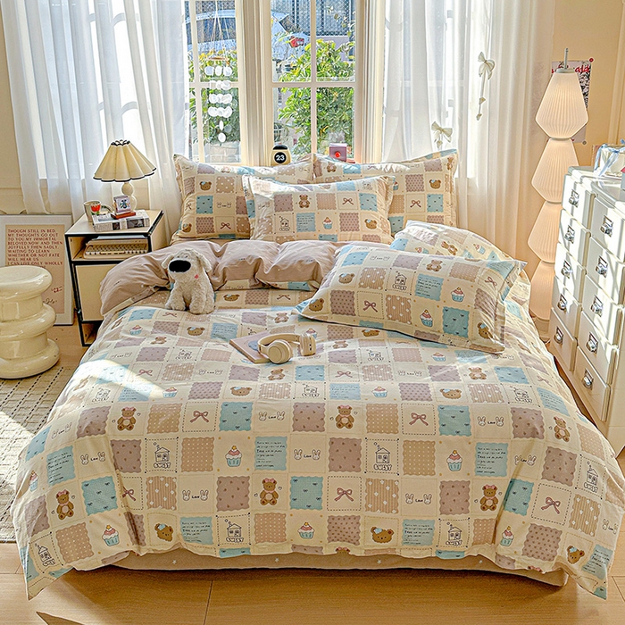 依庭 2026新款12868全棉纯棉印花四件套手账日记