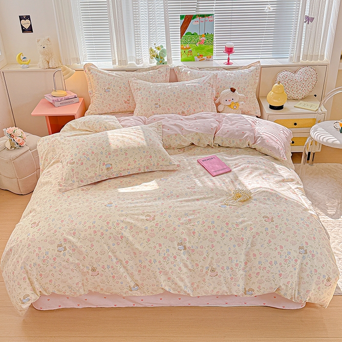 依庭 2026新款12868全棉纯棉印花四件套甜莓手记