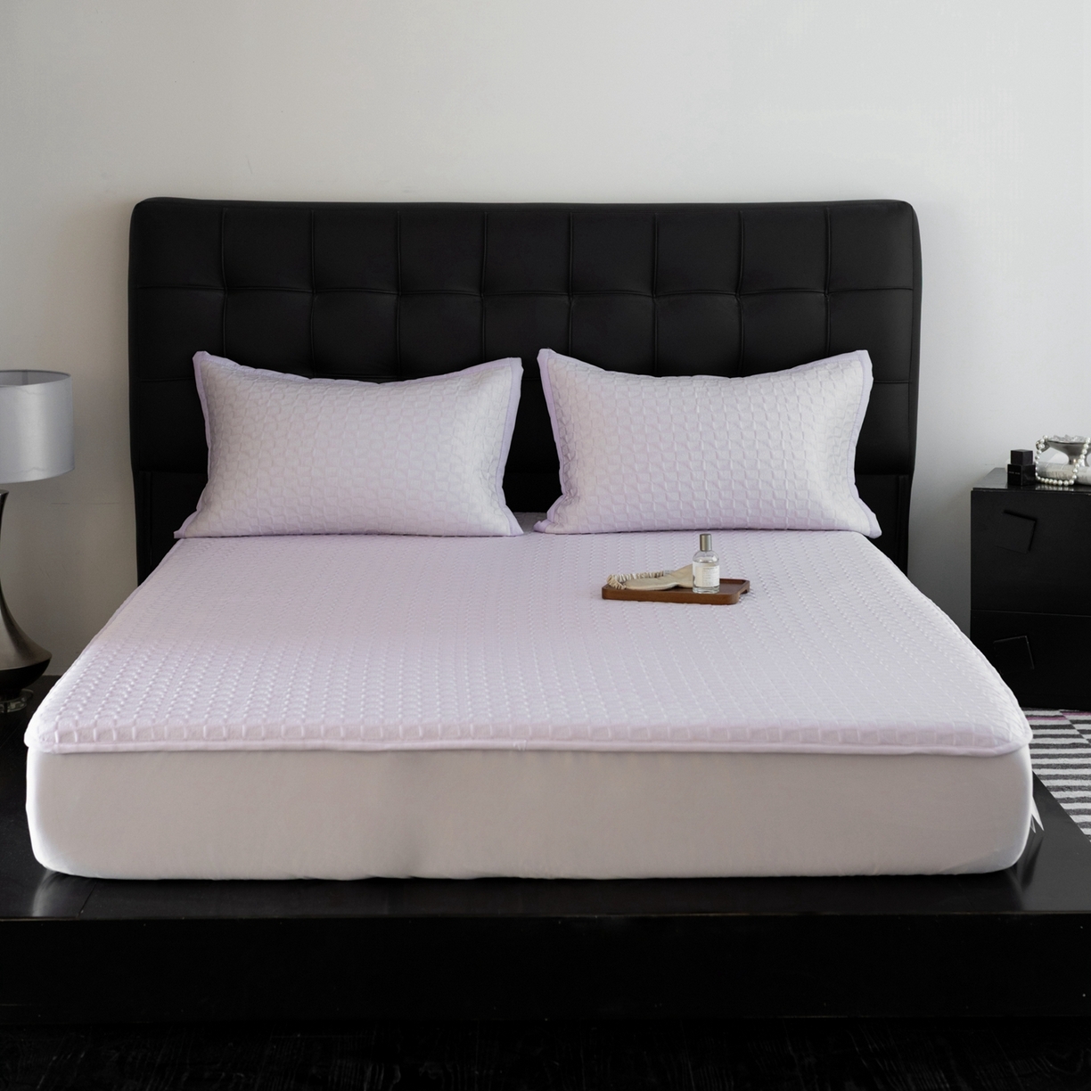 91家纺网 家纺一手货源 找家纺 （总）云上 2026新款冷萃丝三明治凉感席凉席席子-泡芙格系列