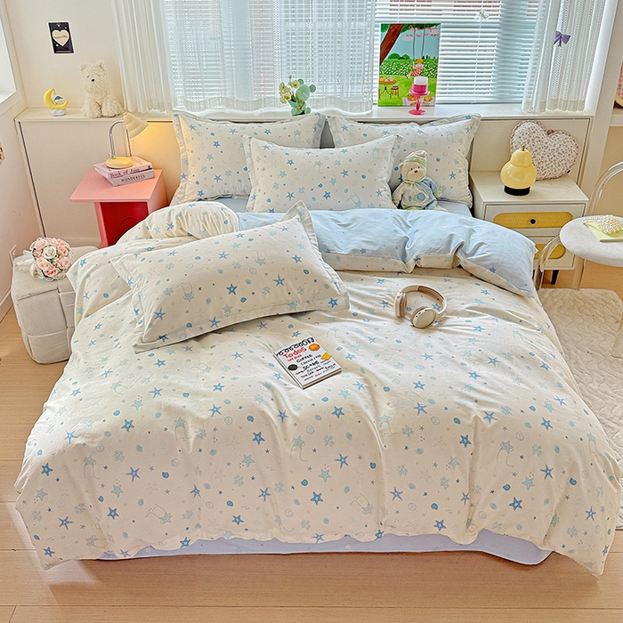 依庭 2026新款12868全棉纯棉印花四件套挽星河