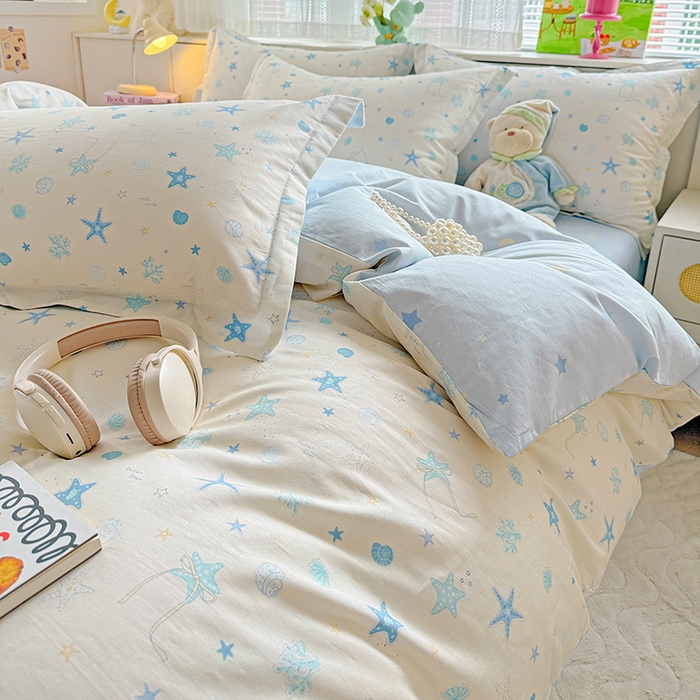 91家纺网 家纺一手货源 找家纺 依庭 2026新款12868全棉纯棉印花四件套挽星河