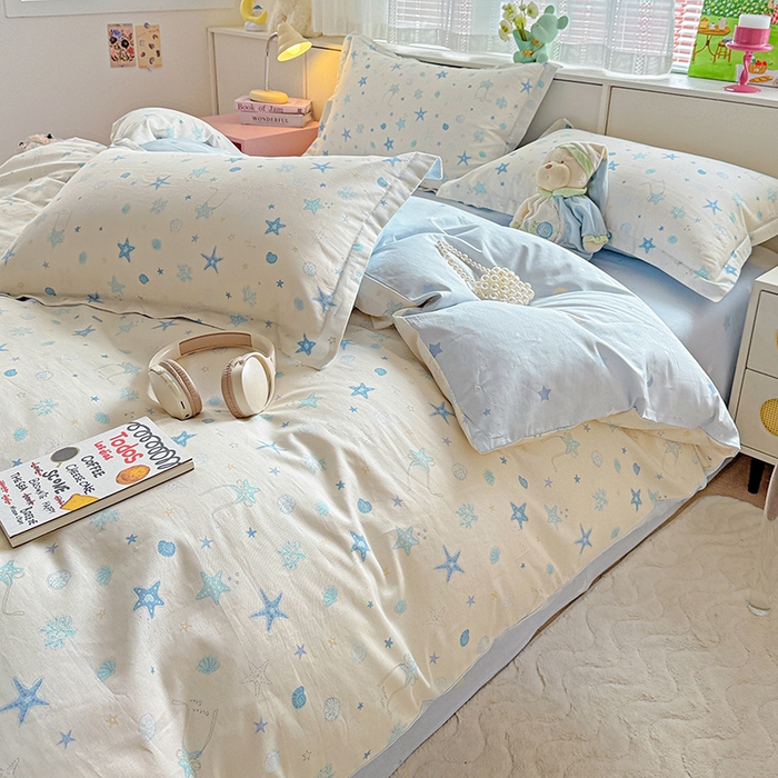 91家纺网 家纺一手货源 找家纺 依庭 2026新款12868全棉纯棉印花四件套挽星河