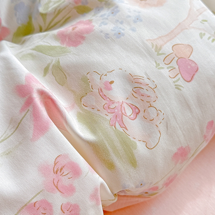 91家纺网 家纺一手货源 找家纺 依庭 2026新款12868全棉纯棉印花四件套闻花薇名