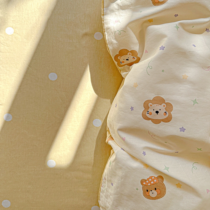 91家纺网 家纺一手货源 找家纺 依庭 2026新款12868全棉纯棉印花四件套小花熊