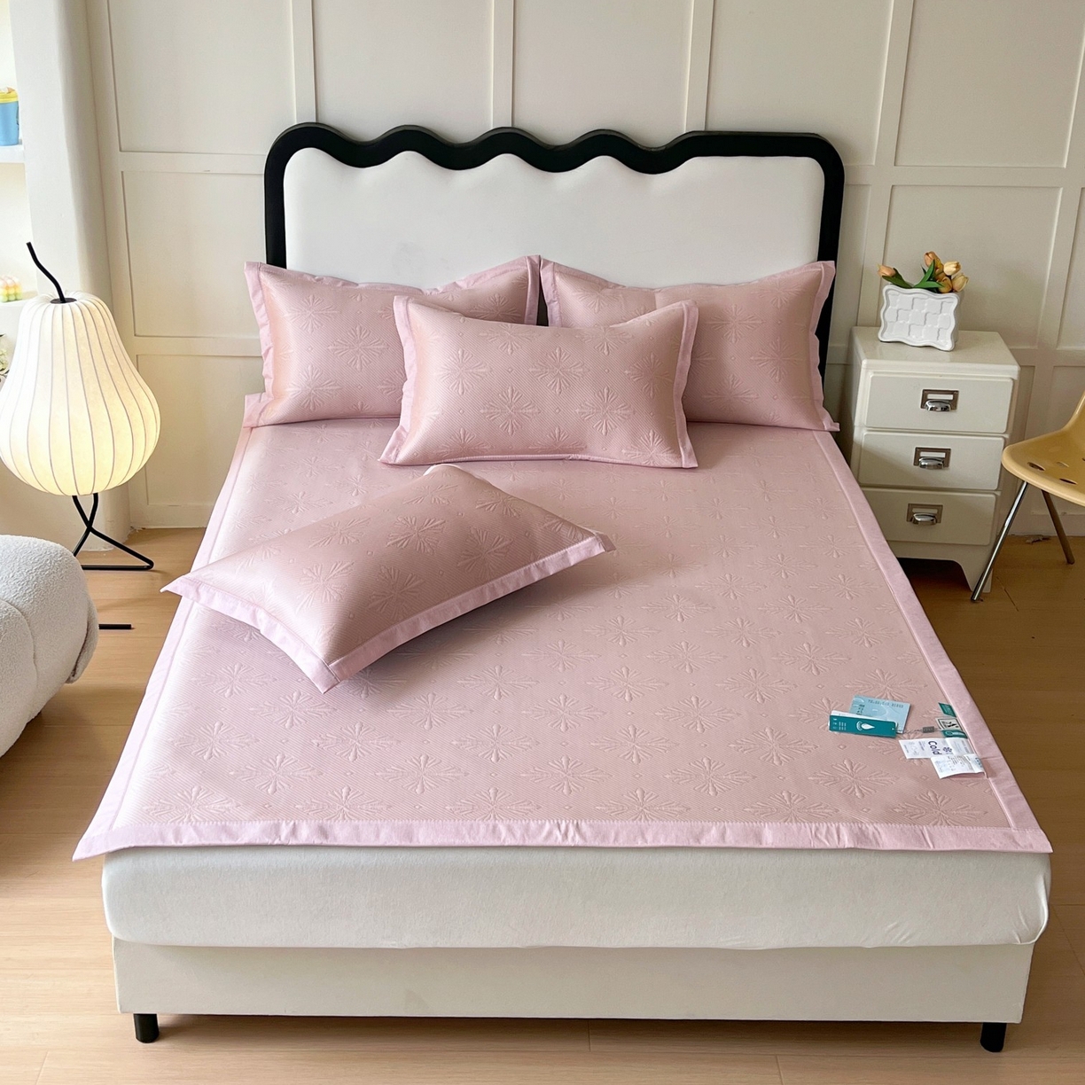 91家纺网 家纺一手货源 找家纺 （总）席匠 2026新款高分子软席凉豆豆平铺款凉席席子烟花直角