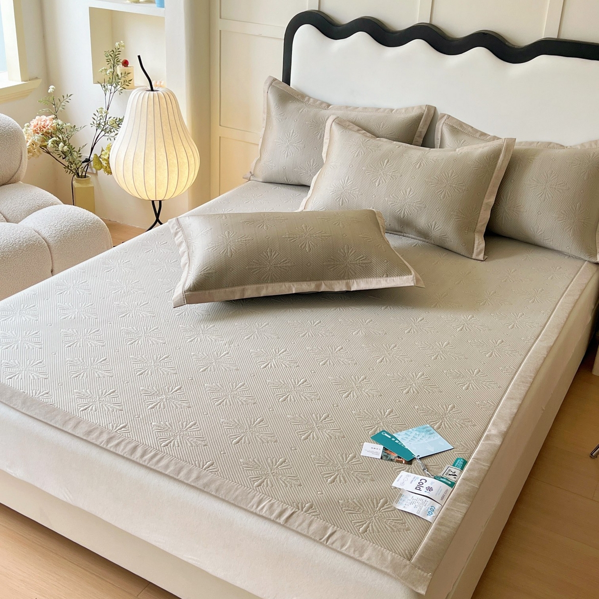 91家纺网 家纺一手货源 找家纺 （总）席匠 2026新款高分子软席凉豆豆平铺款凉席席子烟花直角