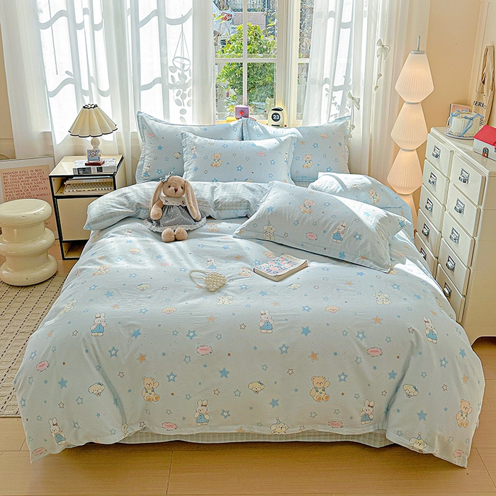 依庭 2026新款12868全棉纯棉印花四件套星星童话园