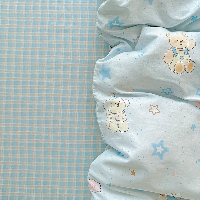 91家纺网 家纺一手货源 找家纺 依庭 2026新款12868全棉纯棉印花四件套星星童话园