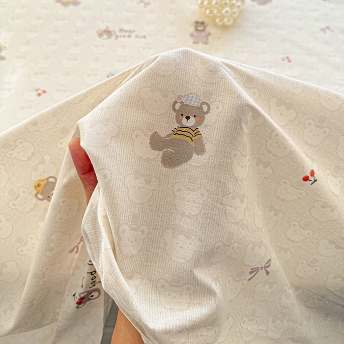 91家纺网 家纺一手货源 找家纺 依庭 2026新款12868全棉纯棉印花四件套熊熊漫歌