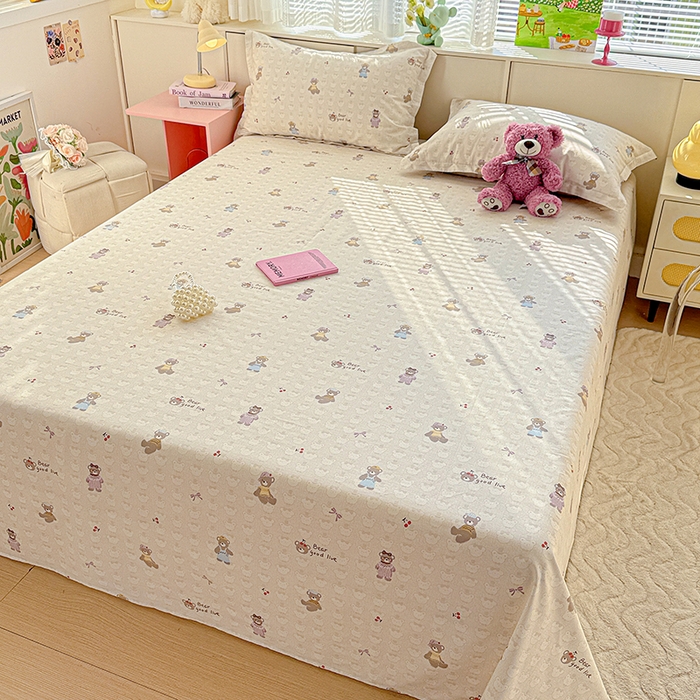 91家纺网 家纺一手货源 找家纺 依庭 2026新款12868全棉纯棉印花四件套熊熊漫歌