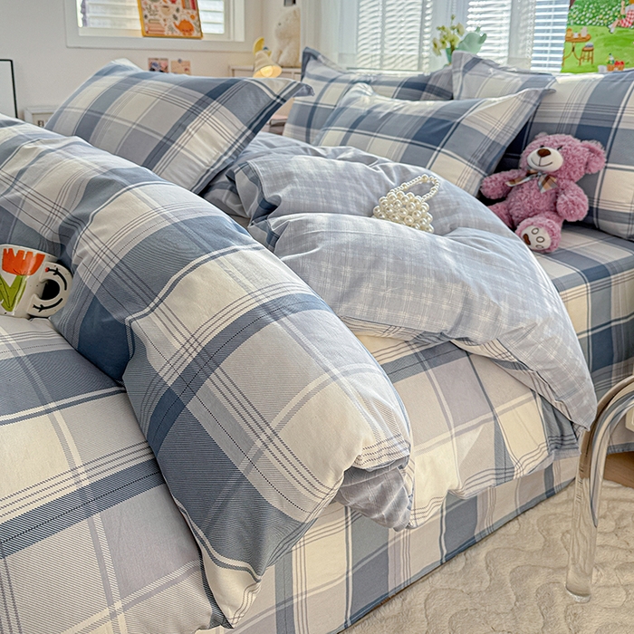 91家纺网 家纺一手货源 找家纺 依庭 2026新款12868全棉纯棉印花四件套悬浮晶阵