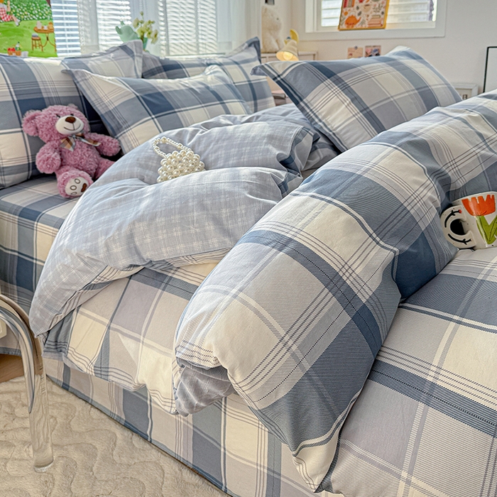 91家纺网 家纺一手货源 找家纺 依庭 2026新款12868全棉纯棉印花四件套悬浮晶阵