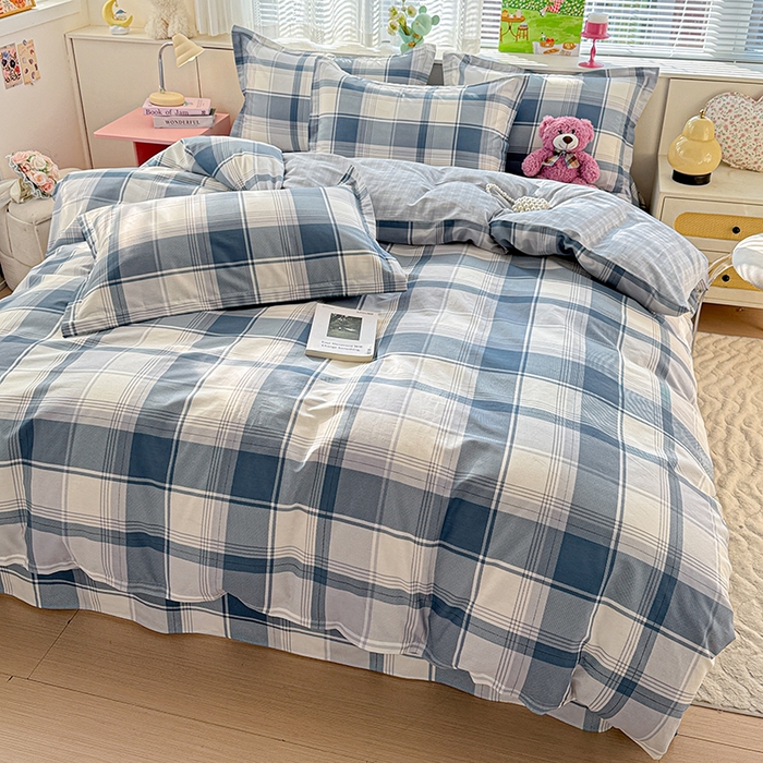 91家纺网 家纺一手货源 找家纺 依庭 2026新款12868全棉纯棉印花四件套悬浮晶阵