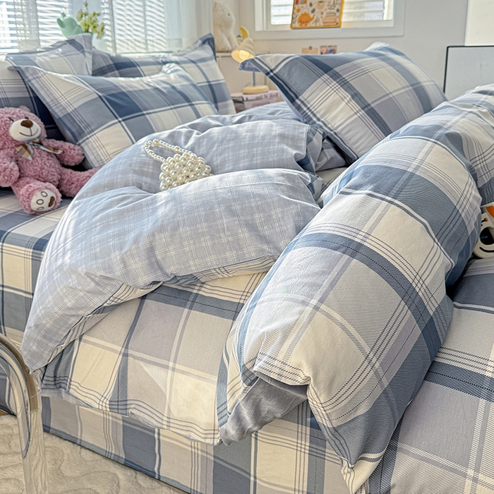 91家纺网 家纺一手货源 找家纺 依庭 2026新款12868全棉纯棉印花四件套悬浮晶阵