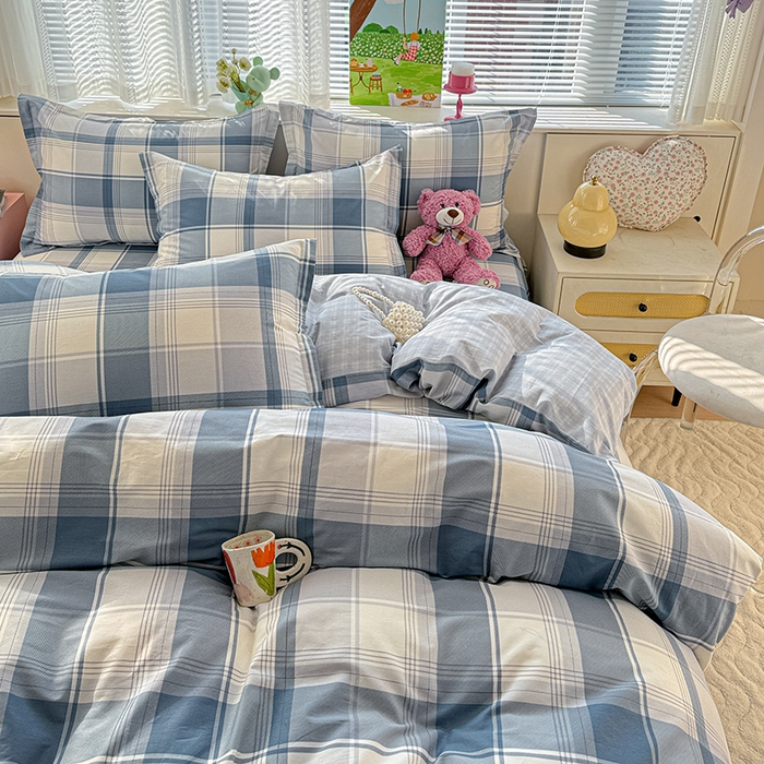 91家纺网 家纺一手货源 找家纺 依庭 2026新款12868全棉纯棉印花四件套悬浮晶阵