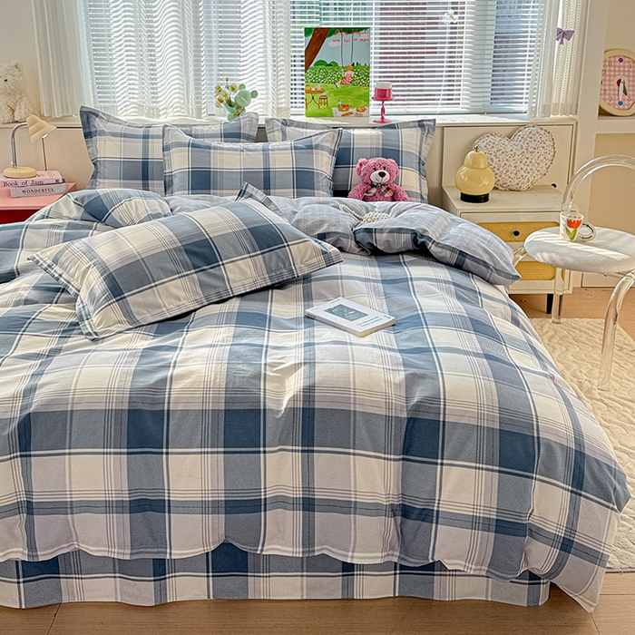 91家纺网 家纺一手货源 找家纺 依庭 2026新款12868全棉纯棉印花四件套悬浮晶阵