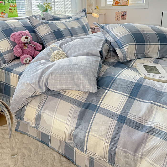 91家纺网 家纺一手货源 找家纺 依庭 2026新款12868全棉纯棉印花四件套悬浮晶阵