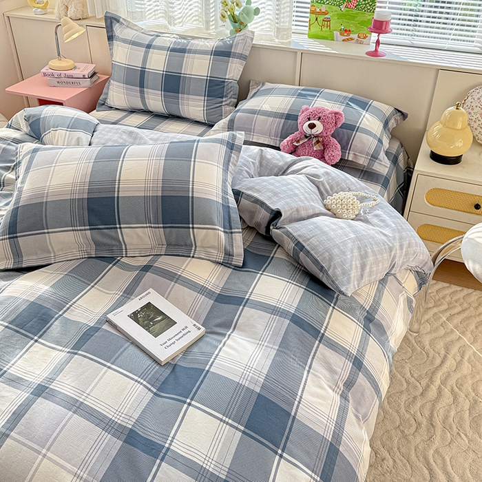 91家纺网 家纺一手货源 找家纺 依庭 2026新款12868全棉纯棉印花四件套悬浮晶阵