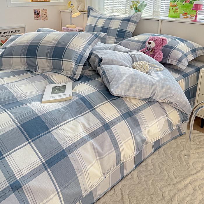 91家纺网 家纺一手货源 找家纺 依庭 2026新款12868全棉纯棉印花四件套悬浮晶阵