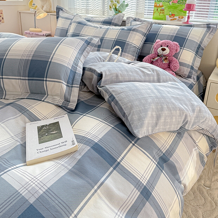 91家纺网 家纺一手货源 找家纺 依庭 2026新款12868全棉纯棉印花四件套悬浮晶阵