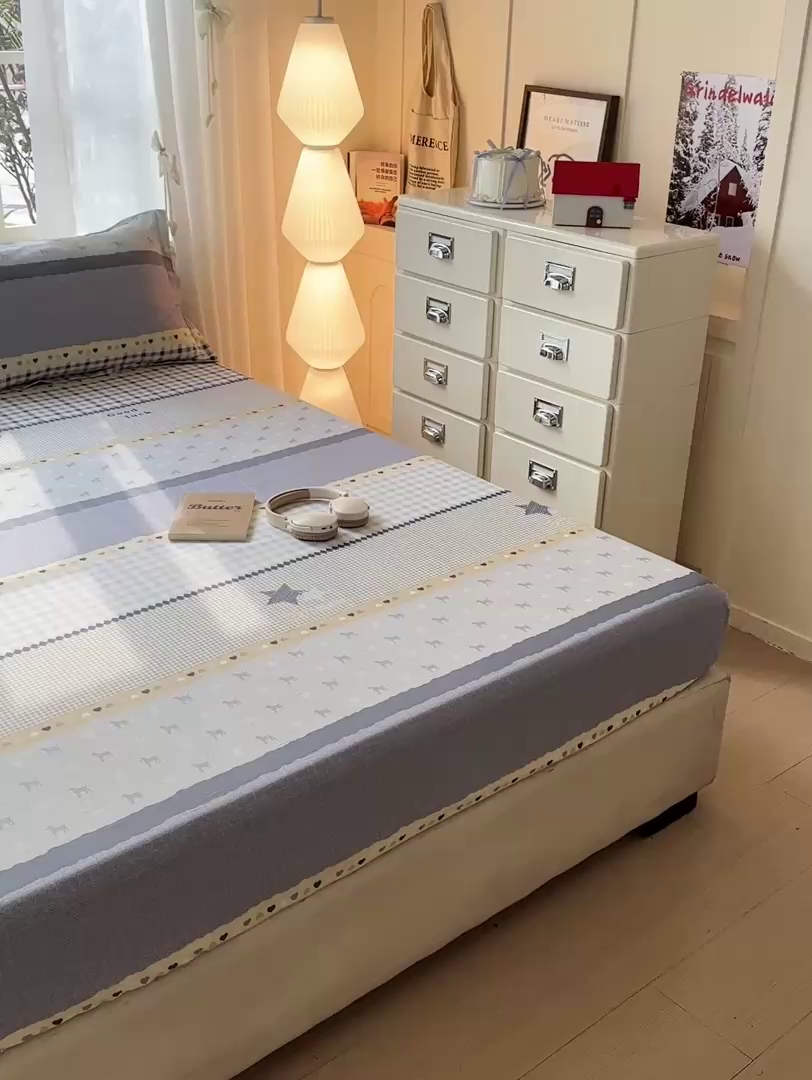 91家纺网 家纺一手货源 找家纺 （总）依庭 2026新款12868全棉纯棉印花床笠