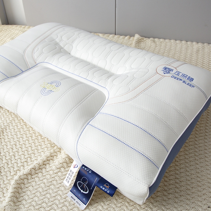 91家纺网 家纺一手货源 找家纺 圣靓家纺 2026新款零压深睡护颈枕枕头枕芯 零压深睡枕-白色中枕【单只装】