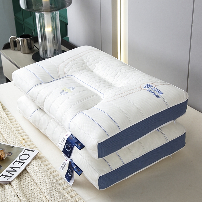 91家纺网 家纺一手货源 找家纺 圣靓家纺 2026新款零压深睡护颈枕枕头枕芯 零压深睡枕-白色中枕【单只装】