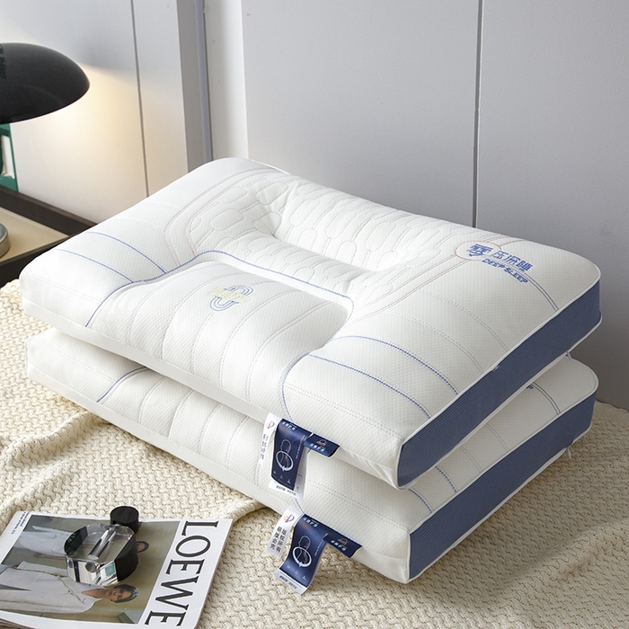 91家纺网 家纺一手货源 找家纺 圣靓家纺 2026新款零压深睡护颈枕枕头枕芯 零压深睡枕-白色高枕【单只装】