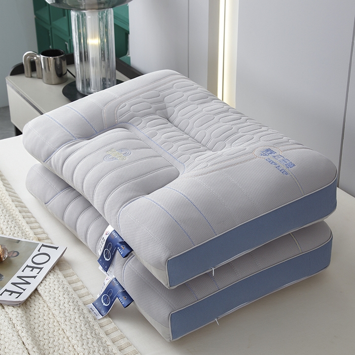 91家纺网 家纺一手货源 找家纺 圣靓家纺 2026新款零压深睡护颈枕枕头枕芯 零压深睡枕-灰色高枕【单只装】