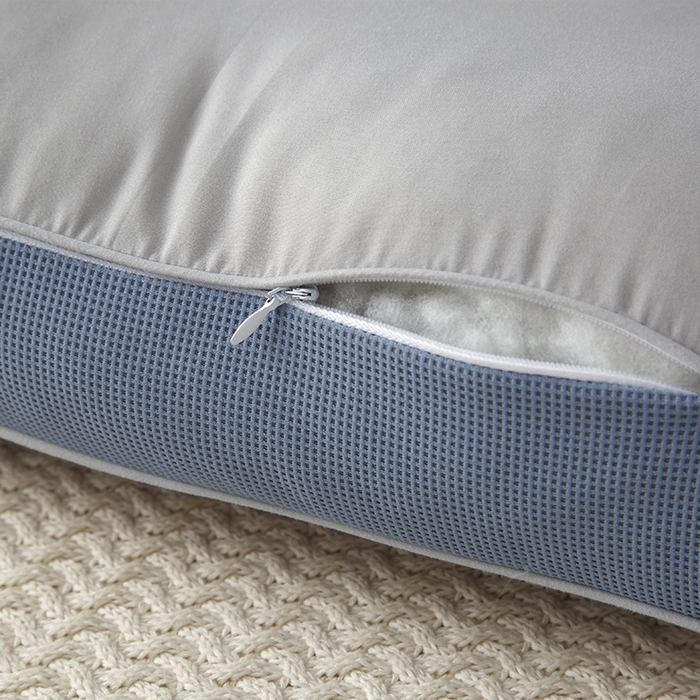 91家纺网 家纺一手货源 找家纺 圣靓家纺 2026新款零压深睡护颈枕枕头枕芯 零压深睡枕-灰色高枕【一对装】