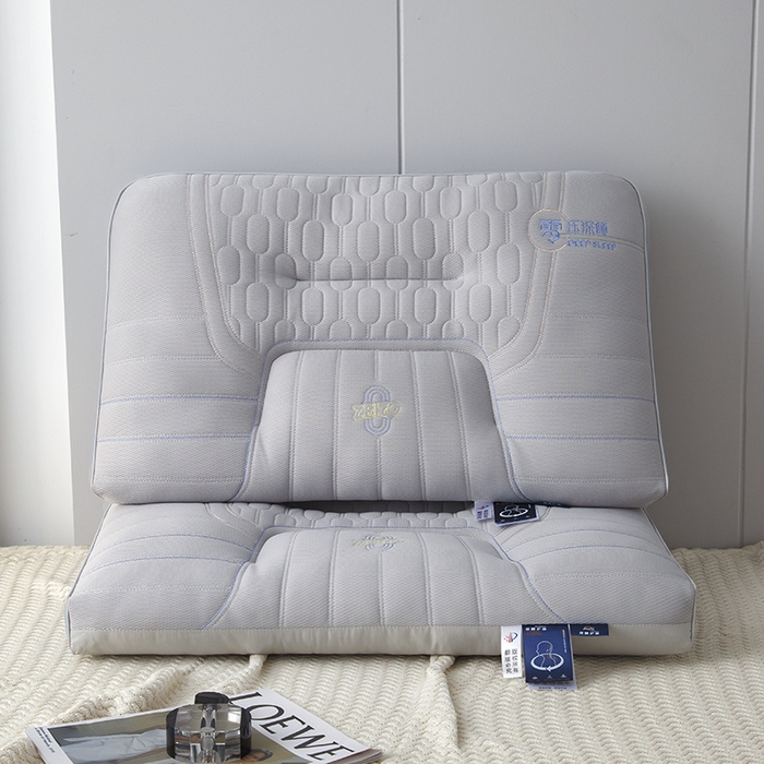 91家纺网 家纺一手货源 找家纺 圣楚家纺 2026新款零压深睡护颈枕枕头枕芯 零压深睡枕-灰色低枕【单只装】