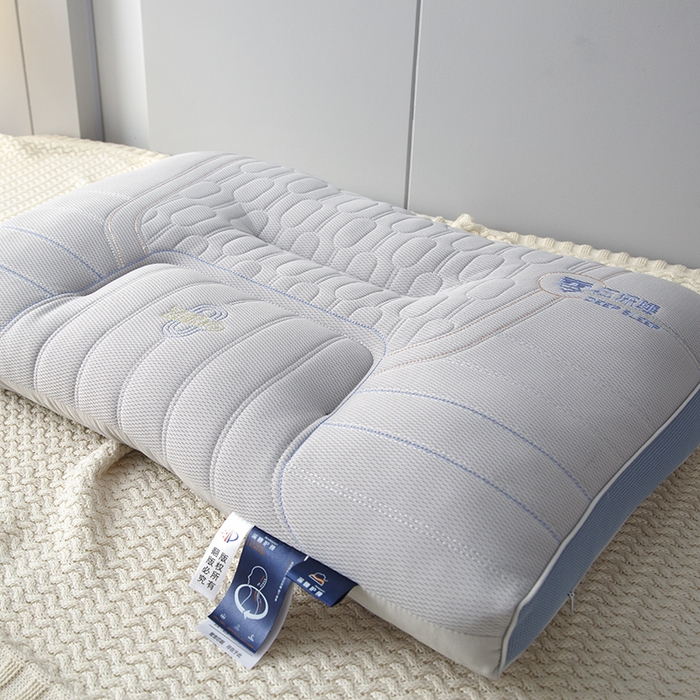 91家纺网 家纺一手货源 找家纺 圣楚家纺 2026新款零压深睡护颈枕枕头枕芯 零压深睡枕-灰色低枕【单只装】